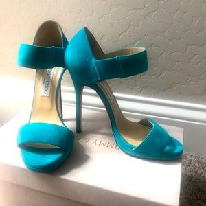 Jimmy Choo turquoise heel